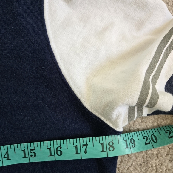 NFL NEW ENGLAND PATRIOTS Majestic Navy Blue and White Lightweight Hoodie. Size S - Picture 7 of 10